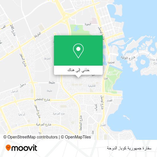 خريطة سفارة جمهورية كوبا