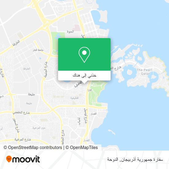 خريطة سفارة جمهورية أذربيجان