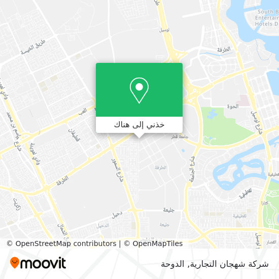 خريطة شركة شهجان التجارية