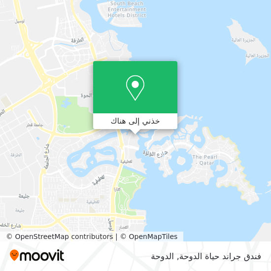 خريطة فندق جراند حياة الدوحة