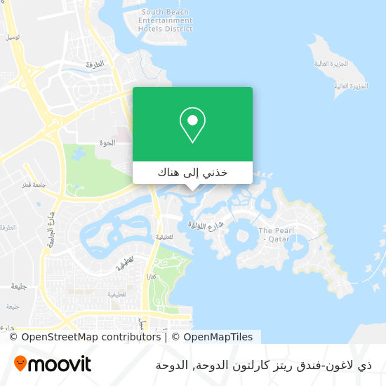 خريطة ذي لاغون-فندق ريتز كارلتون الدوحة