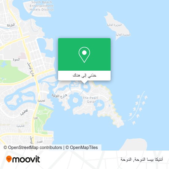 خريطة أنتيكا بيسا الدوحة