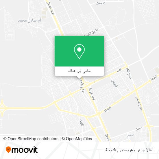 خريطة ألفالا جزار وهودستور
