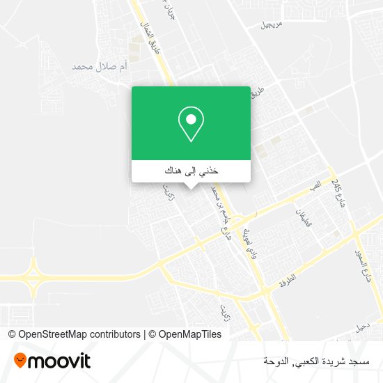 خريطة مسجد شريدة الكعبي