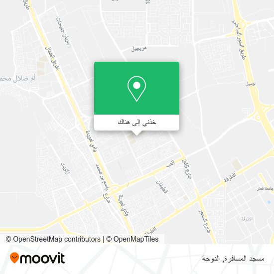 خريطة مسجد المسافرة