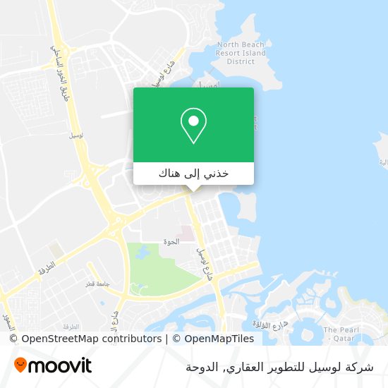 خريطة شركة لوسيل للتطوير العقاري
