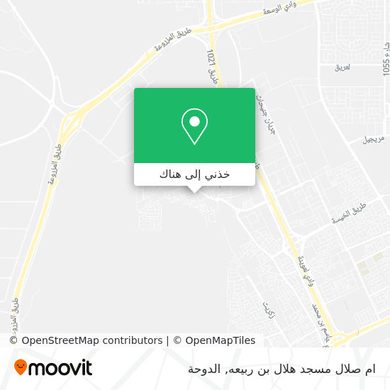 خريطة ام صلال مسجد هلال بن ربيعه