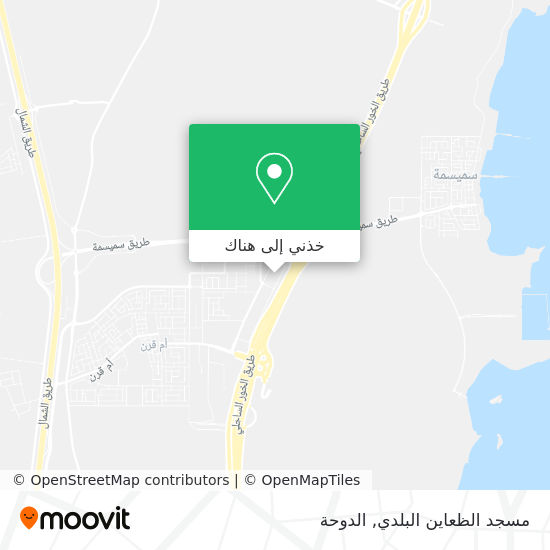 خريطة مسجد الظعاين البلدي