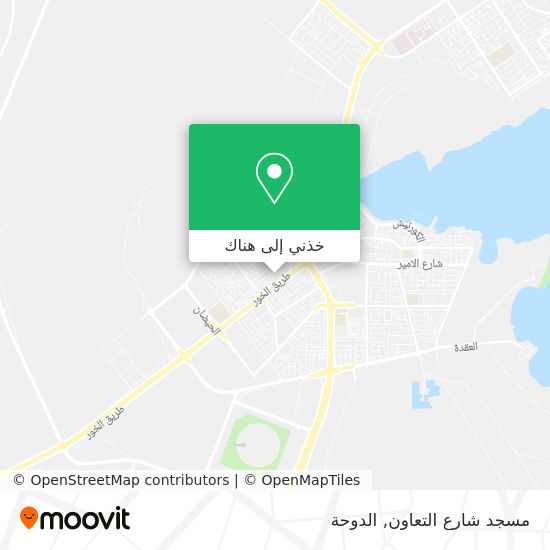 خريطة مسجد شارع التعاون