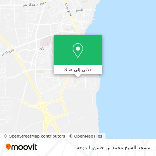 خريطة مسجد الشيخ محمد بن حسن