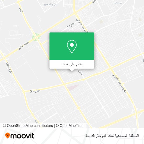 خريطة المنطقة الصناعية لبنك الدوحة