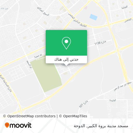 خريطة مسجد مدينة بروة الكبير