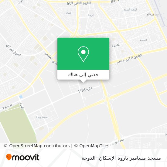 خريطة مسجد مسامير باروة الإسكان