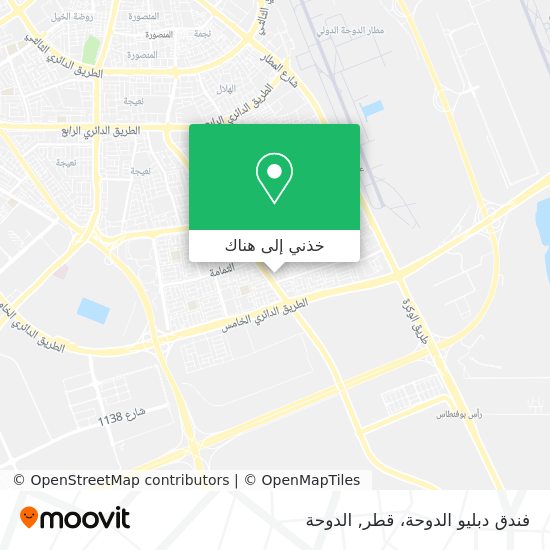 خريطة فندق دبليو الدوحة، قطر