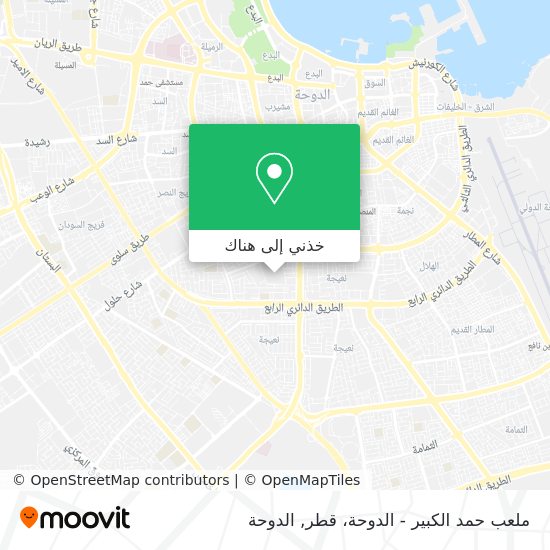 خريطة ملعب حمد الكبير - الدوحة، قطر