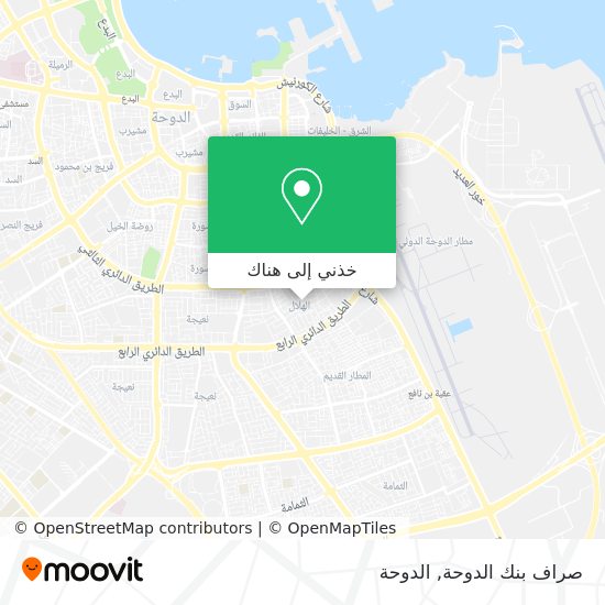خريطة صراف بنك الدوحة