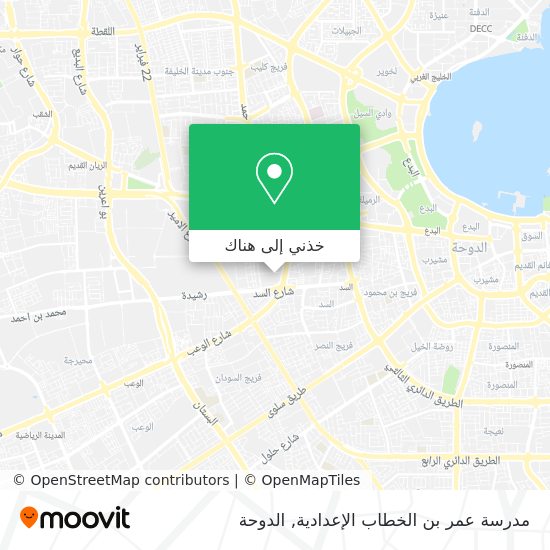 خريطة مدرسة عمر بن الخطاب الإعدادية