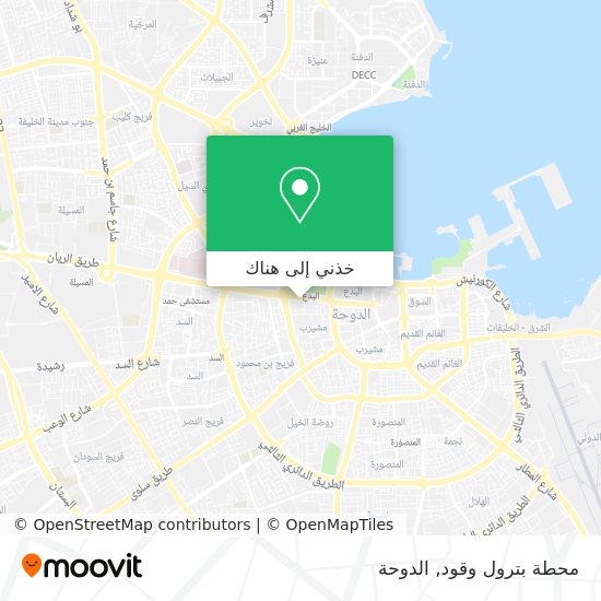 خريطة محطة بترول وقود