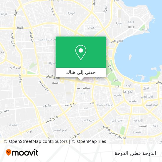 خريطة الدوحة قطر