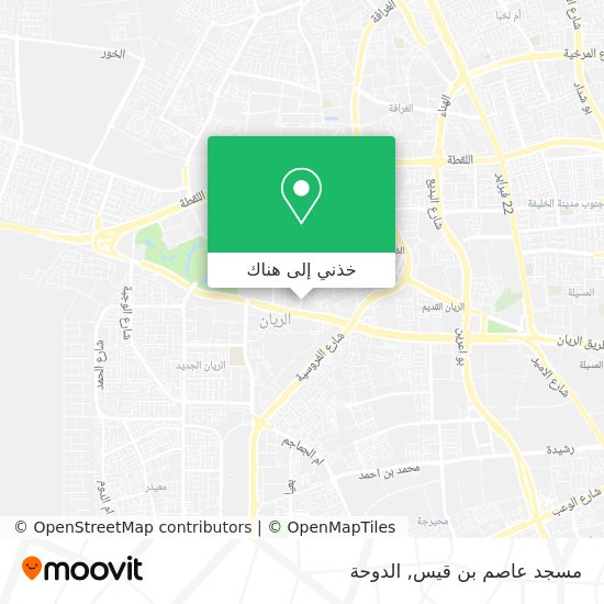 خريطة مسجد عاصم بن قيس