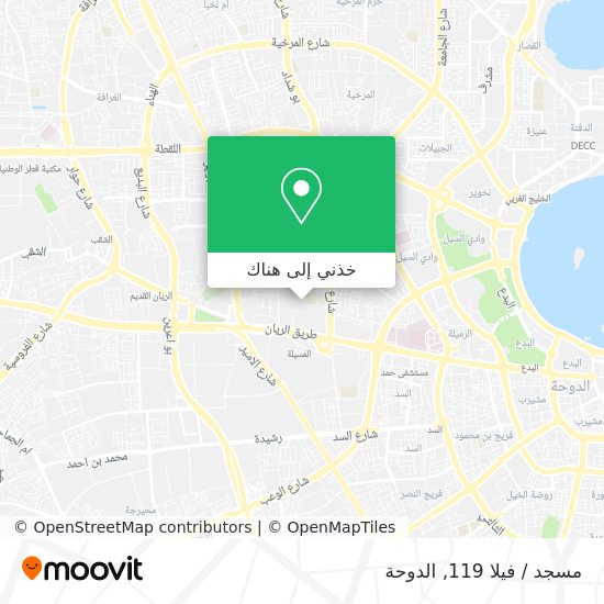 خريطة مسجد / فيلا 119
