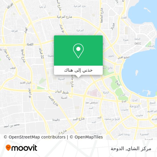 خريطة مركز الشاي