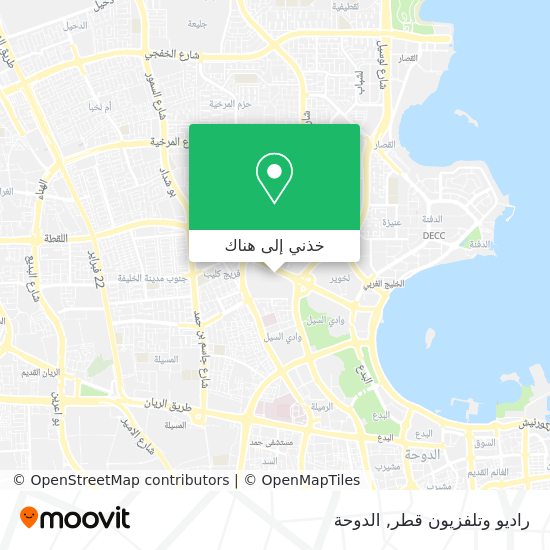 خريطة راديو وتلفزيون قطر