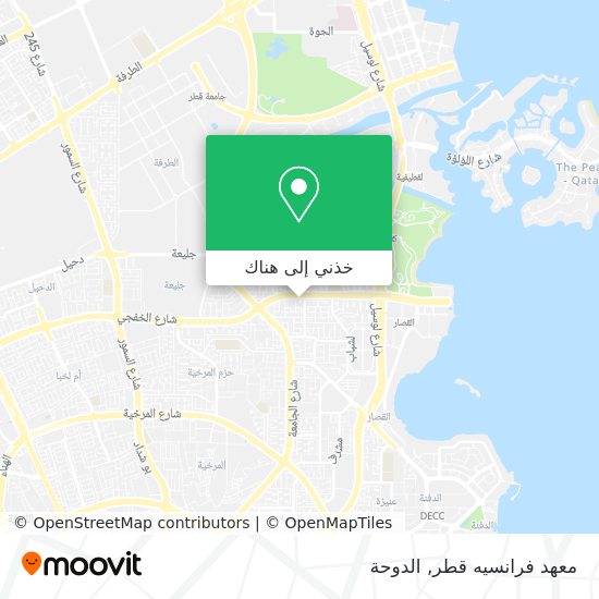 خريطة معهد فرانسيه قطر