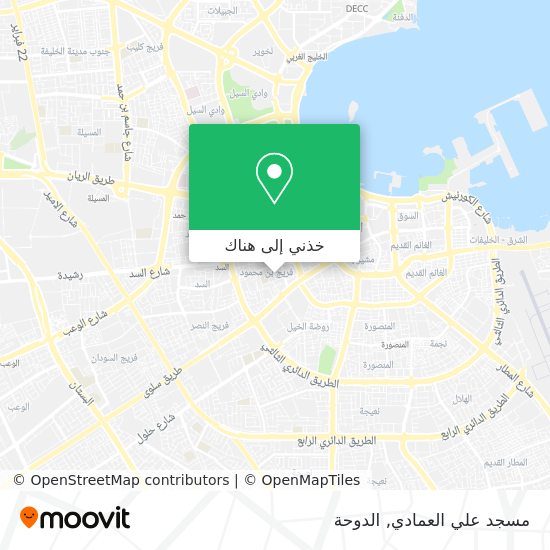 خريطة مسجد علي العمادي