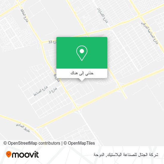 خريطة شركة الجتال للصناعة البلاستيك