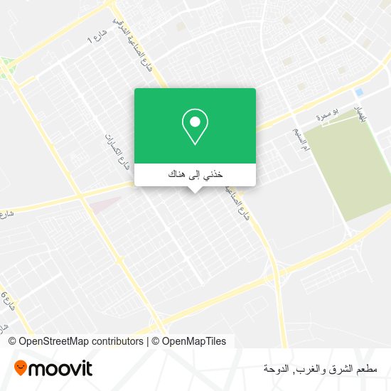 خريطة مطعم الشرق والغرب