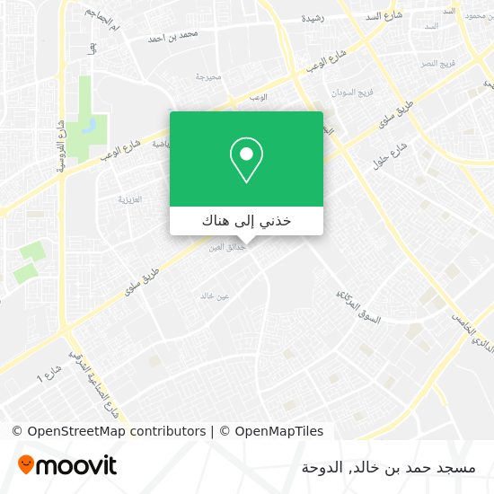 خريطة مسجد حمد بن خالد