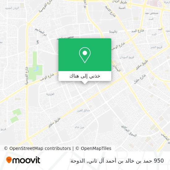 خريطة 950 حمد بن خالد بن أحمد آل ثاني