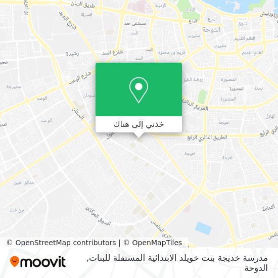 خريطة مدرسة خديجة بنت خويلد الابتدائية المستقلة للبنات