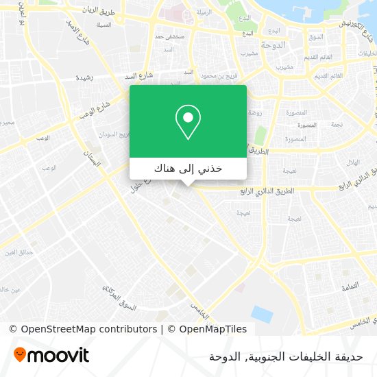 خريطة حديقة الخليفات الجنوبية