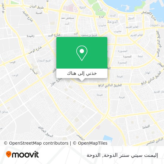 خريطة إليمنت سيتي سنتر الدوحة