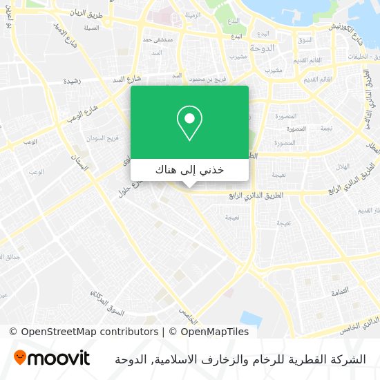 خريطة الشركة القطرية للرخام والزخارف الاسلامية