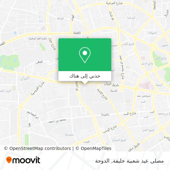 خريطة مصلى عيد شعبية خليفة