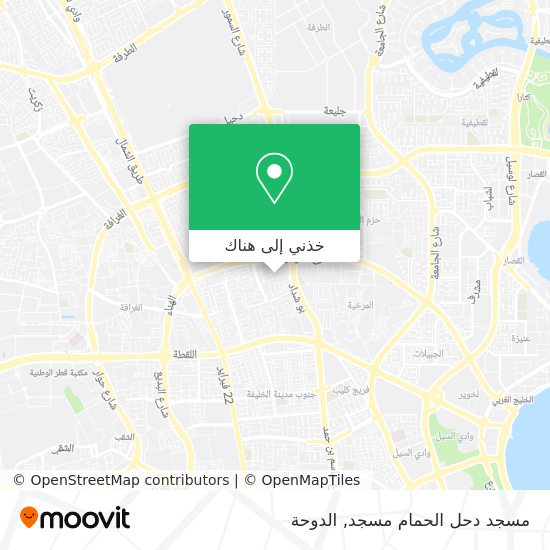 خريطة مسجد دحل الحمام مسجد