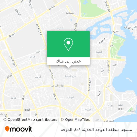 خريطة مسجد منطقة الدوحة الحديثة 67