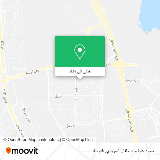 خريطة مسجد عليا بنت خلفان السويدي