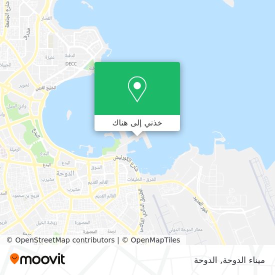 خريطة ميناء الدوحة