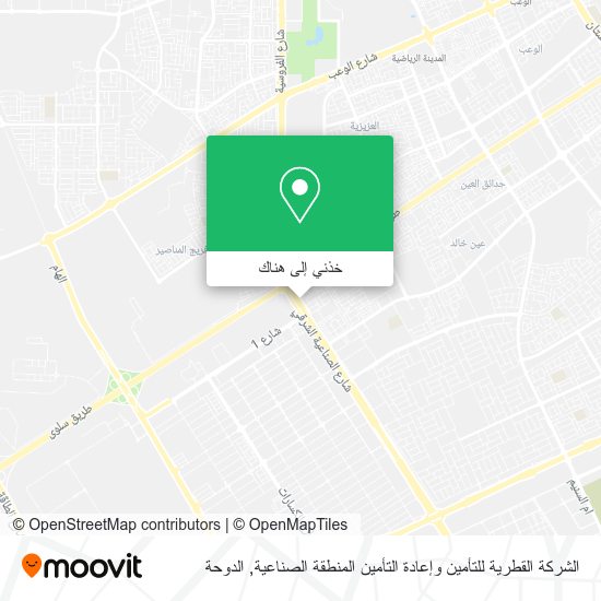 خريطة الشركة القطرية للتأمين وإعادة التأمين المنطقة الصناعية