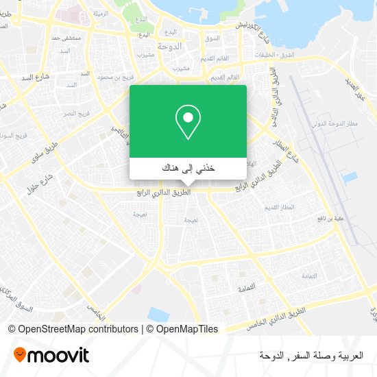 خريطة العربية وصلة السفر