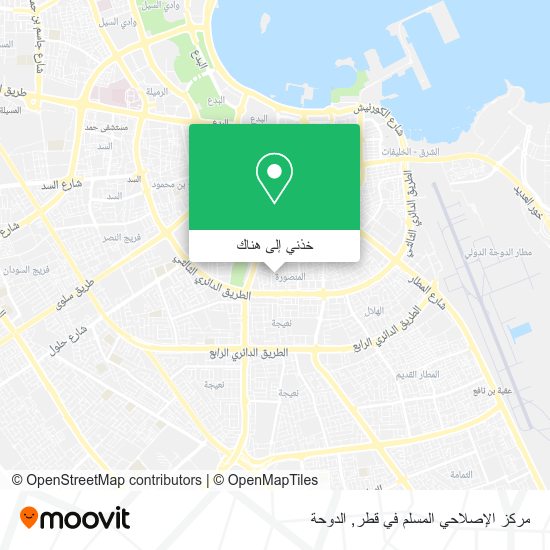 خريطة مركز الإصلاحي المسلم في قطر