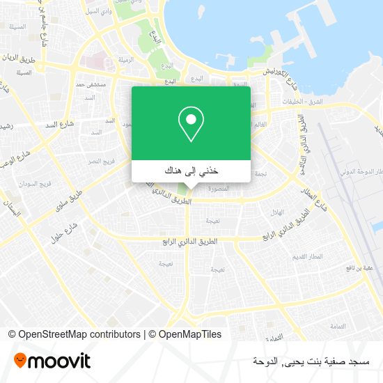 خريطة مسجد صفية بنت يحيى
