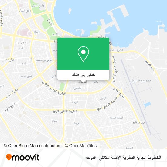 خريطة الخطوط الجوية القطرية الإقامة ستانلي