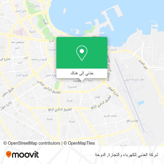 خريطة شركة العذبي للكهرباء والتجارة