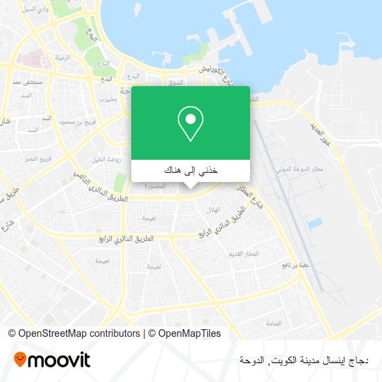 خريطة دجاج إينسال مدينة الكويت