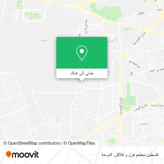 خريطة فلسطين-مطعم فول و فلافل